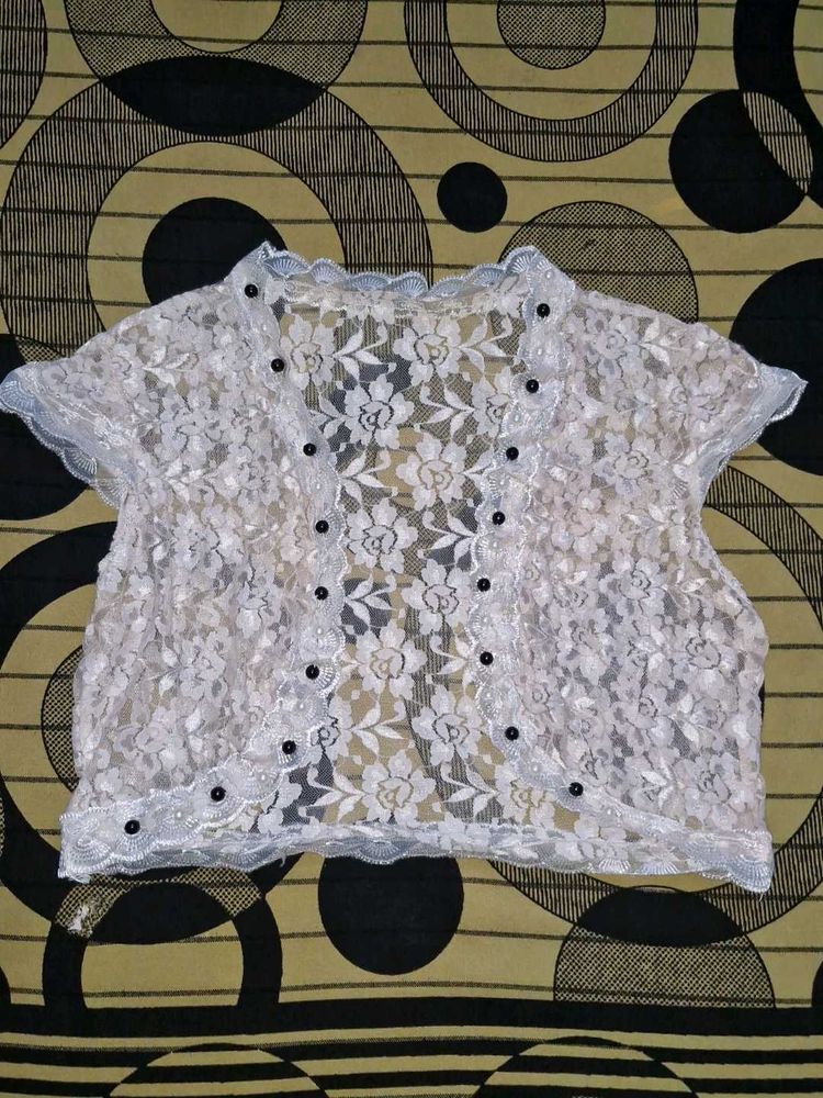 Pearl Lace Shrug