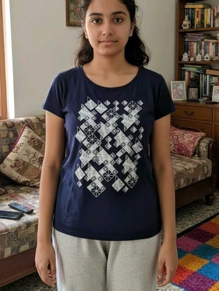 Navy Blue Graphic Tee