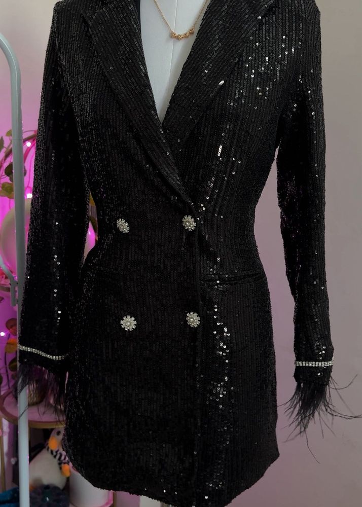 Sequin Blazer Dress