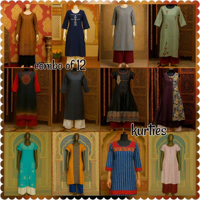 12 Kurti Combo - Ethnic Styles sale