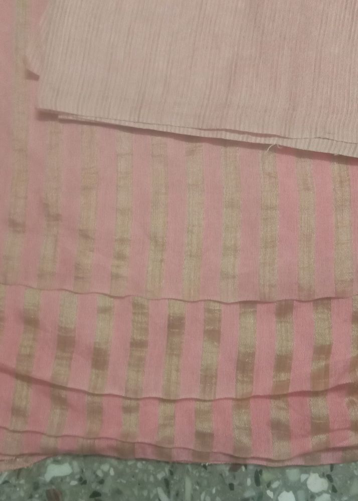 New Soft Cotton Mulmul Saree With Cut Blouse Piece