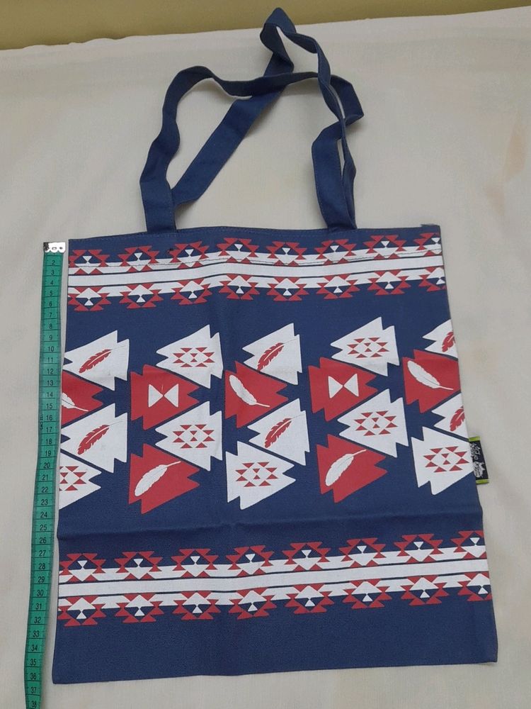 Blue And Red Handbag