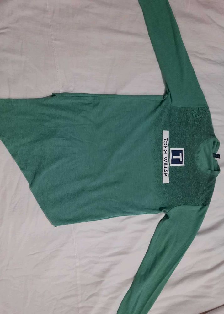 Tommy Hilfiger Green Long Sleeve Tee