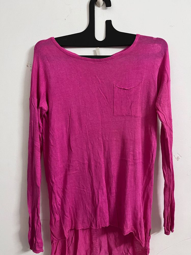 Pink Long Sleeve Top