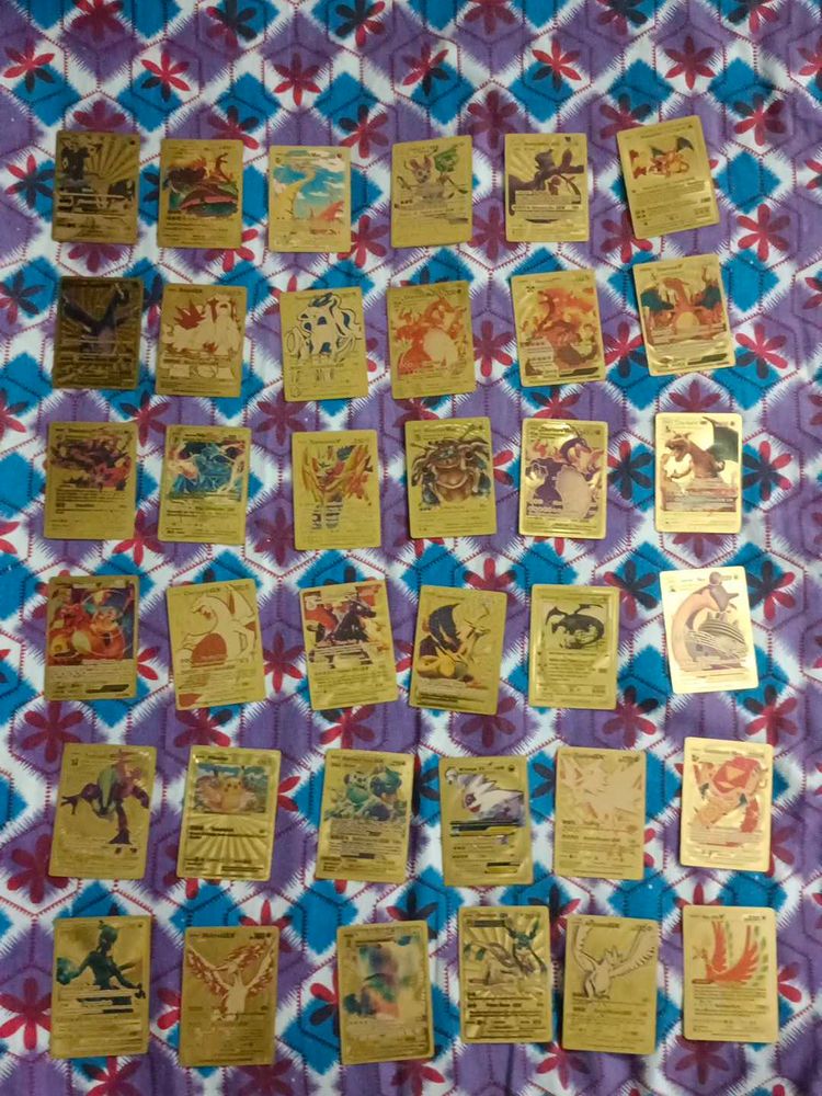 Golden Pokemon Card Collection