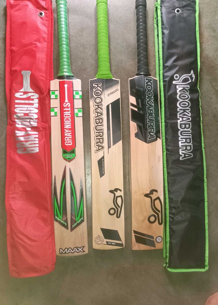 English Willow Mens 3 bats Kookaburra² and GN¹