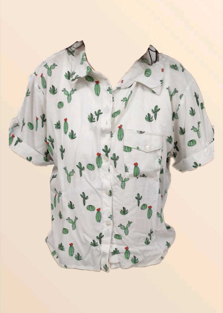 🌵Cactus Print Button Down Shirt🌵