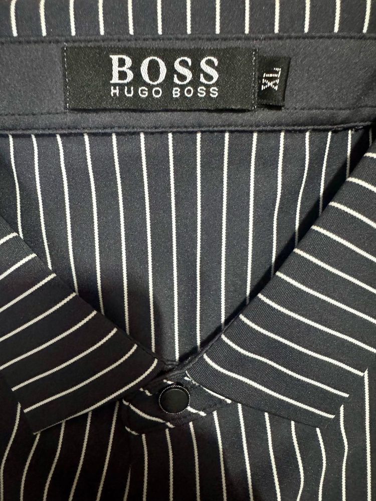 BOSS Hugo Men’s XL Striped Stretch Shi