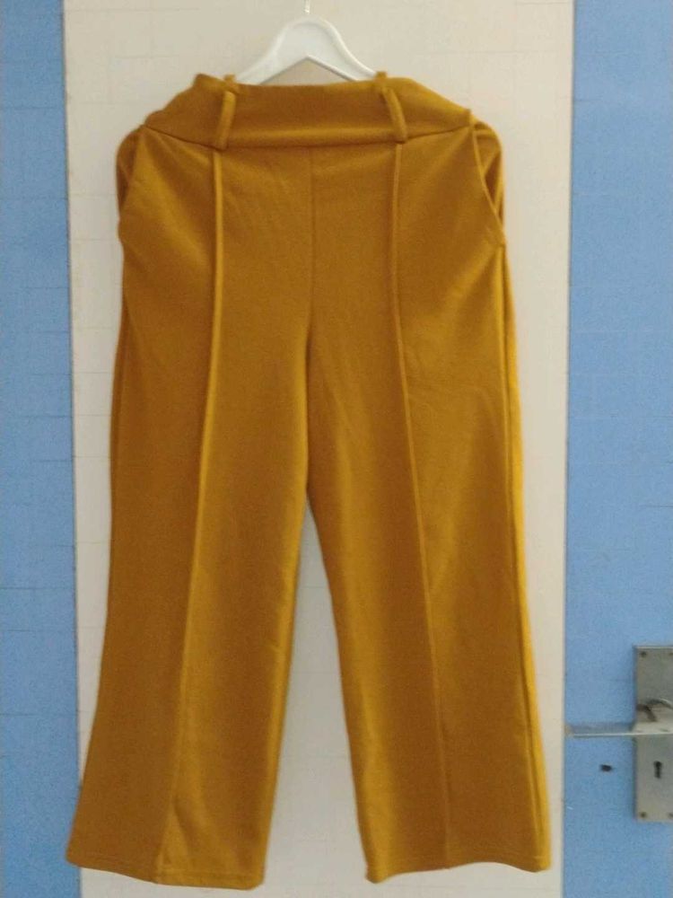 Mustard Wide Leg Pants