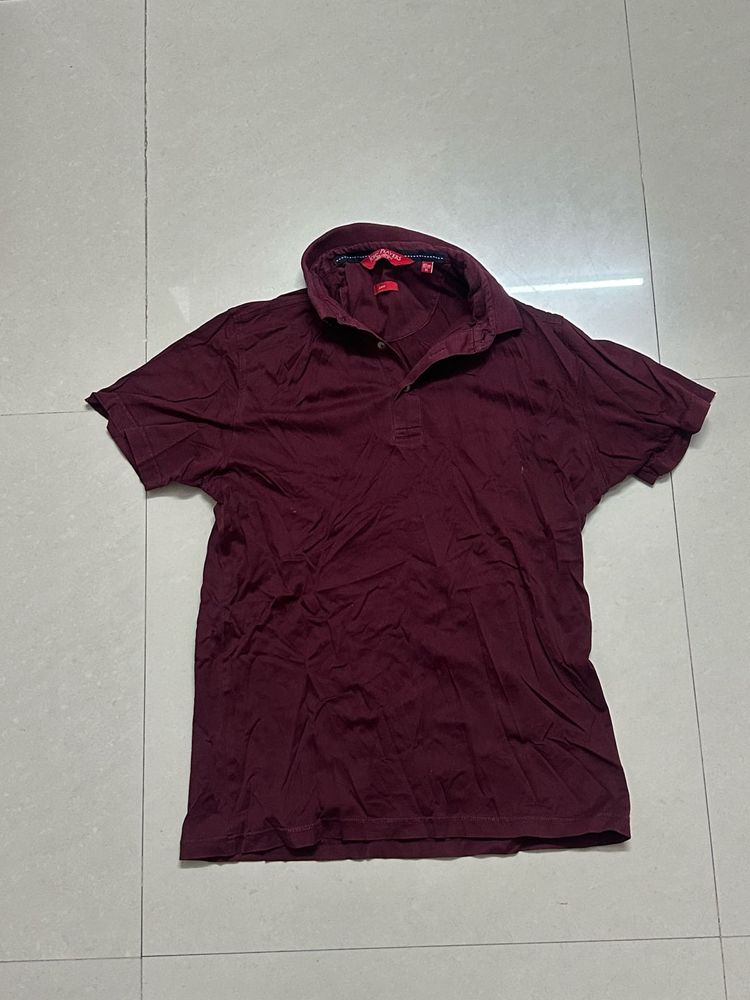 Maroon Polo T-Shirt