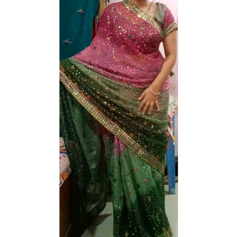 Sequence Work Saree 💞