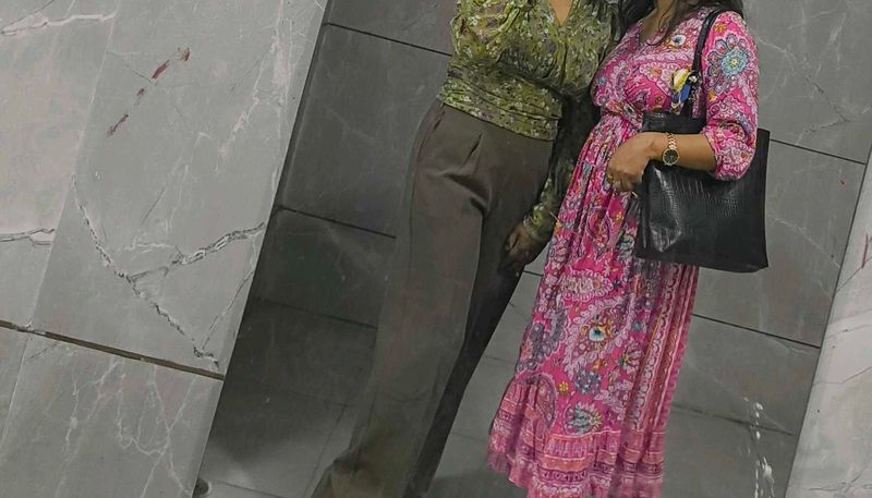 Pink Paisley Maxi Dress