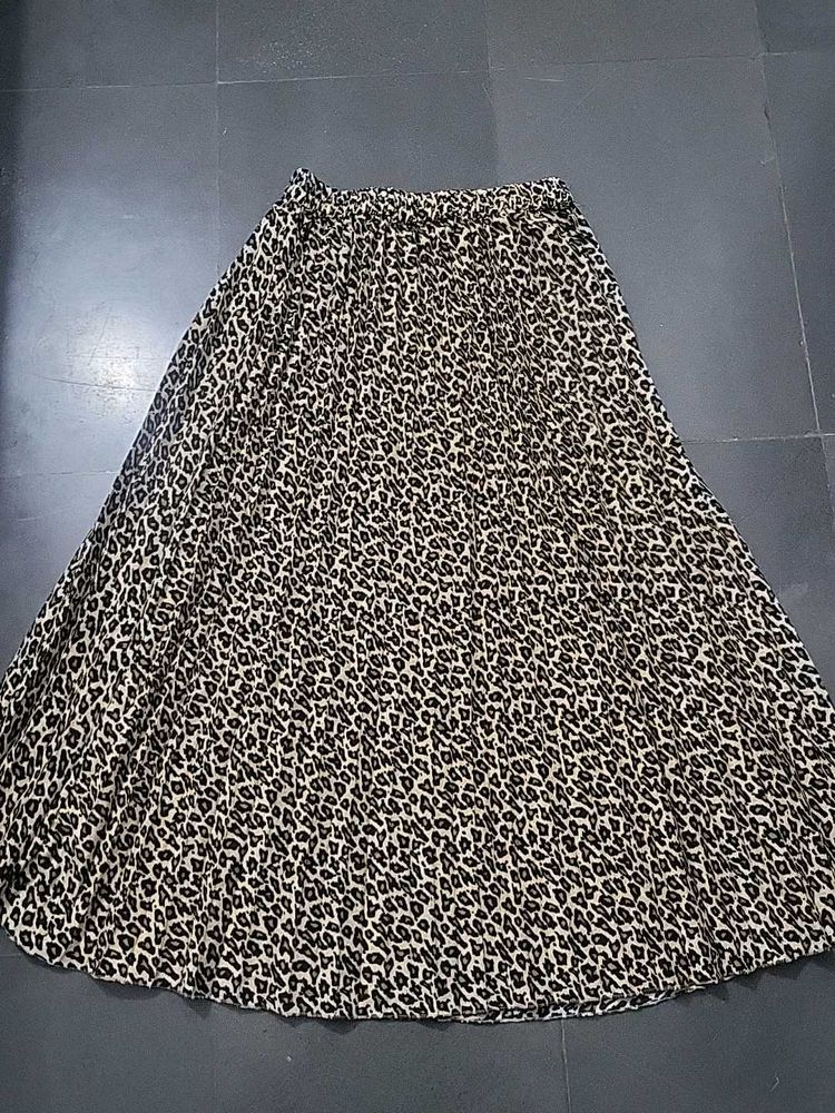 Leopard Print Maxi Skirt