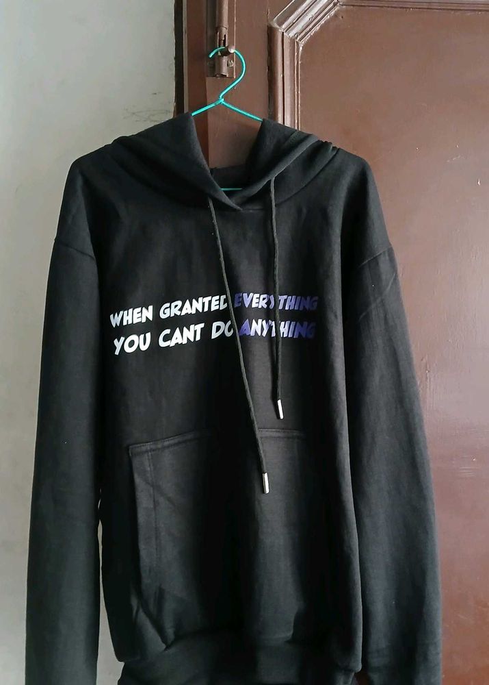 Anime Printed Black Premium Hoodie 💢