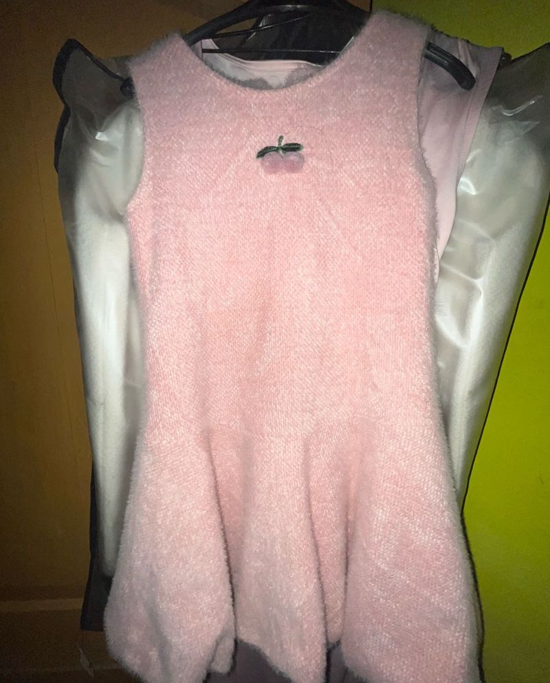 Cute Pink Sleeveless Dress