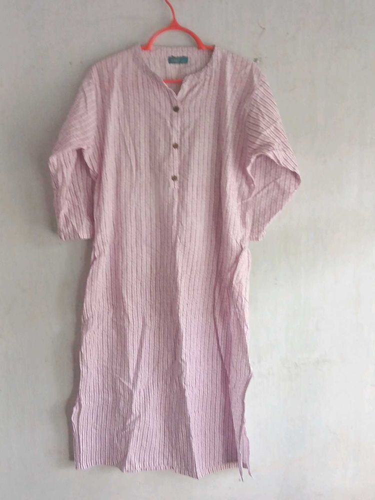 Pink Striped Tunic Dress