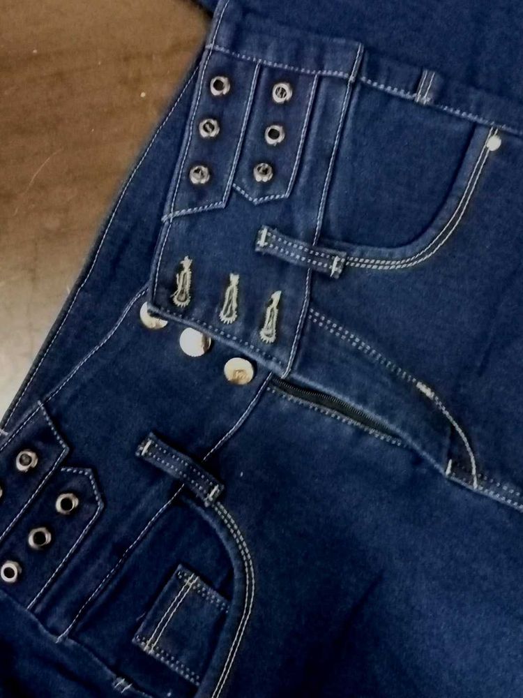 Navy Blue MICRA Denim High Waist Jeans