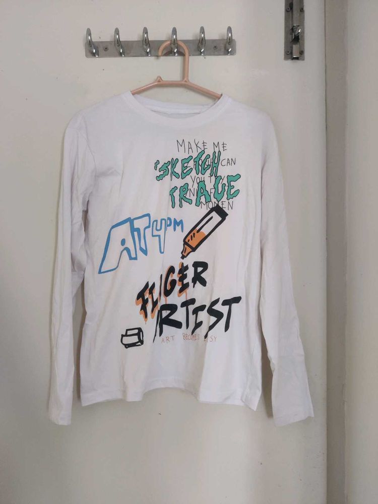 Graphic Print Long Sleeve Tee