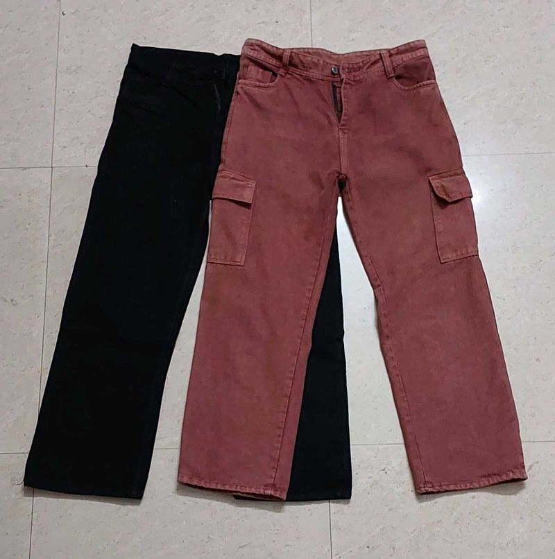 Solid Jeans Pack Of 2