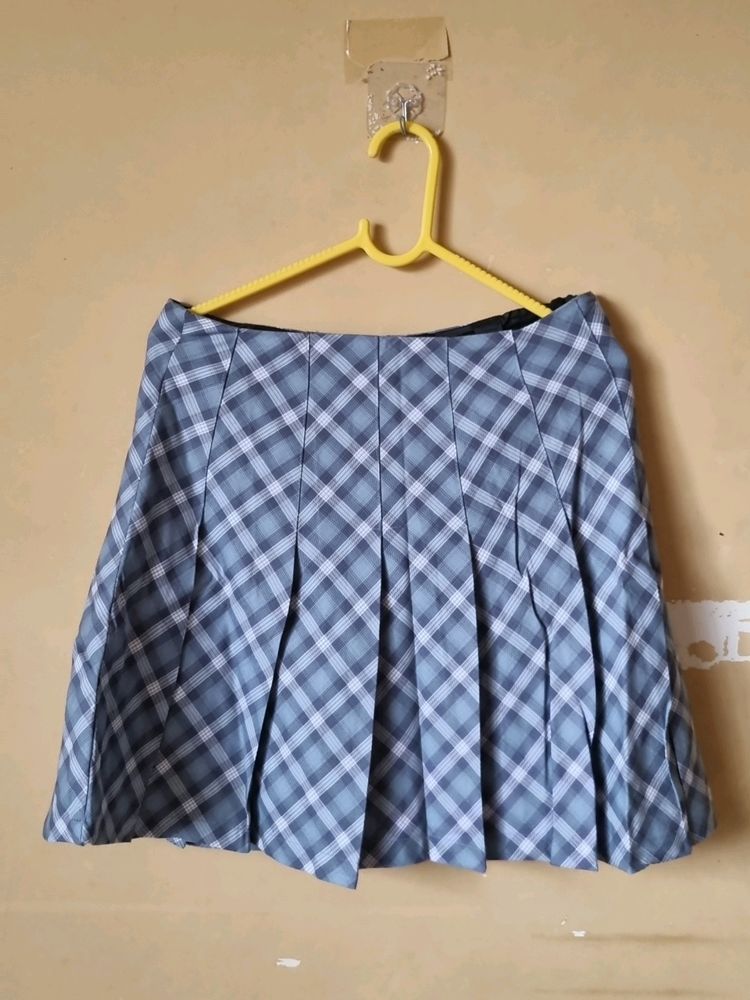 Pleated Mini Skirt