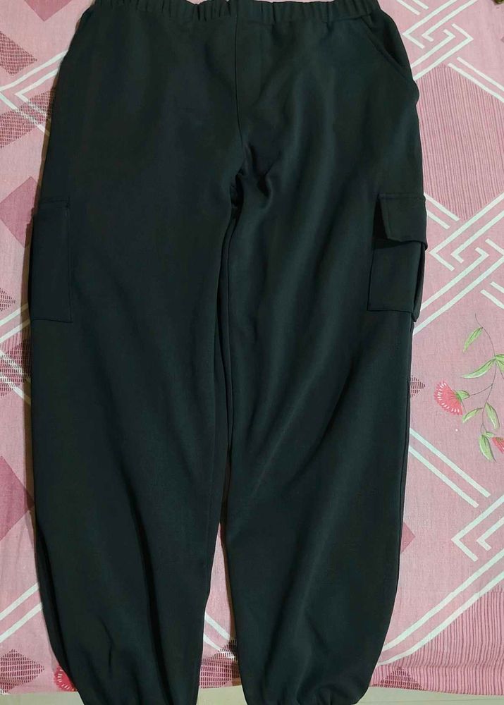 Black And Olive Green Cargo Pants