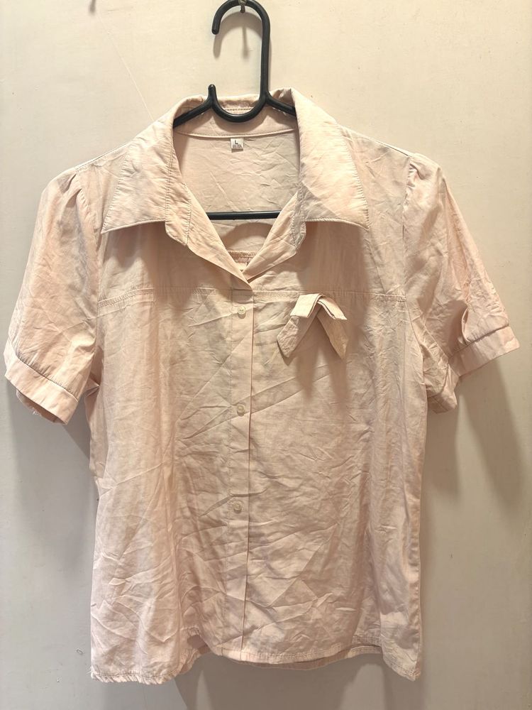 Blouse with Bow Detail