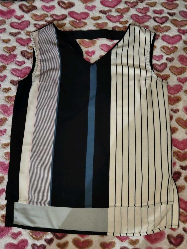 Striped Sleeveless Top