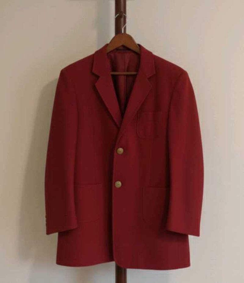 Vintage Maroon Blazer .