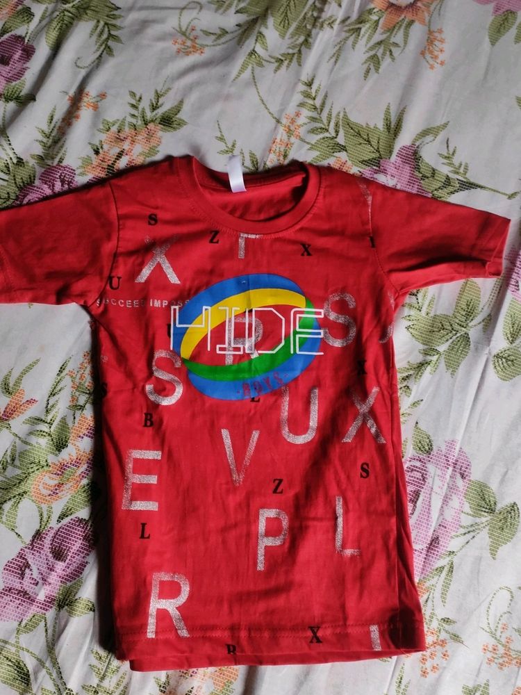 KIDS T-SHIRT ( RED)