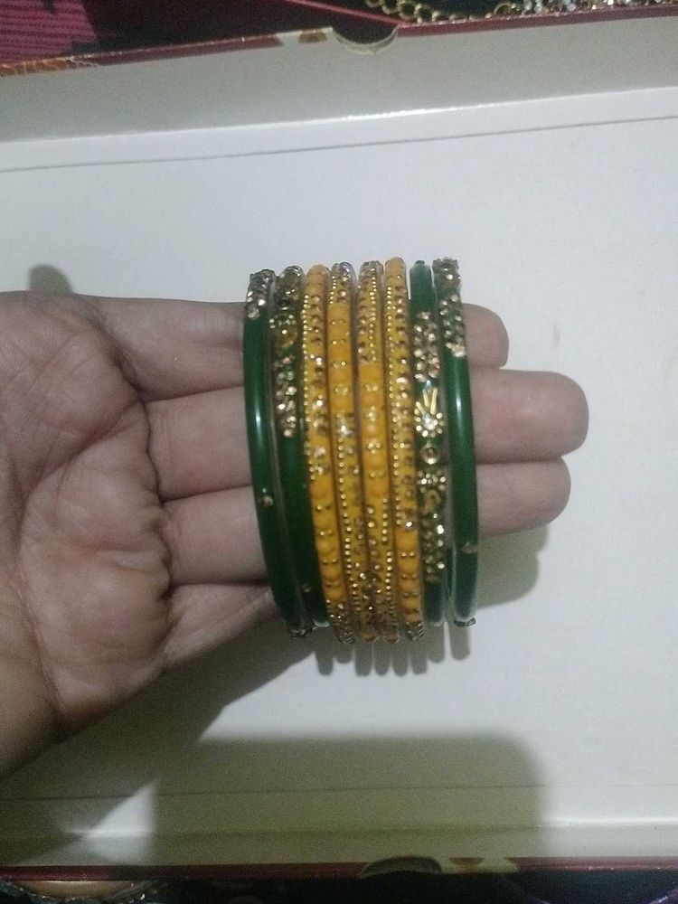 Yellow Green Bangles
