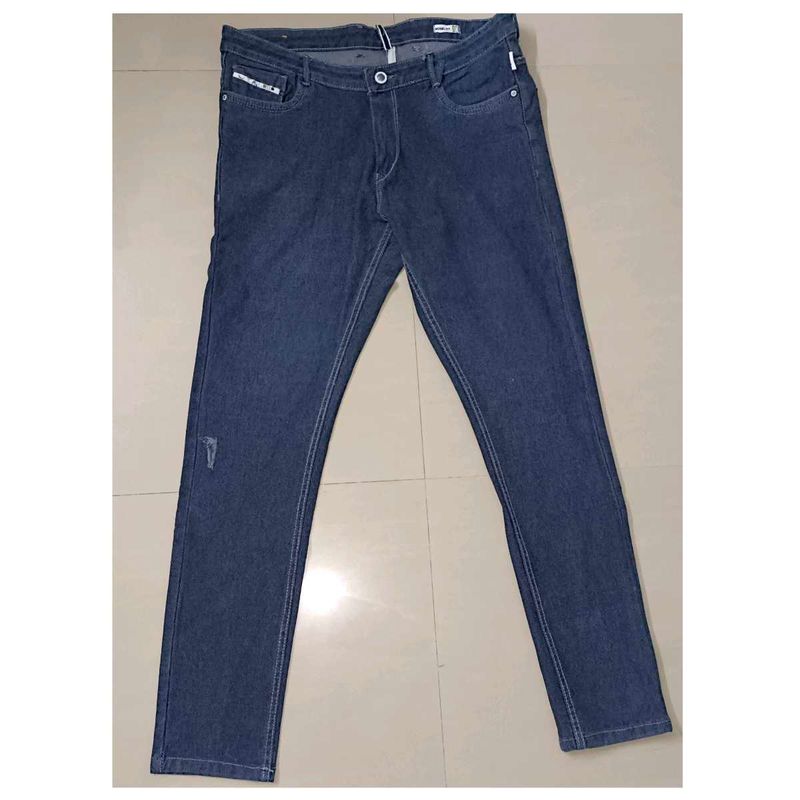 men&#39;s Dark Blue Denim Jeans