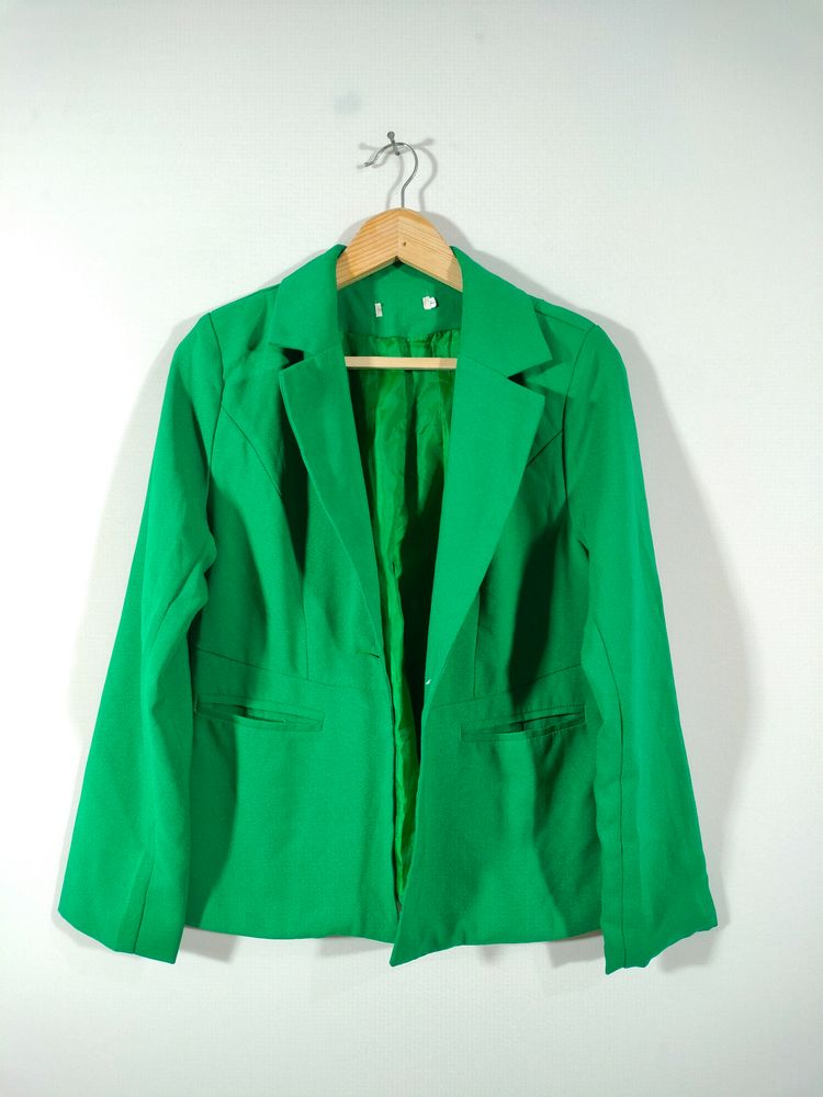 Green Casual Blazer (Women&#39;s)