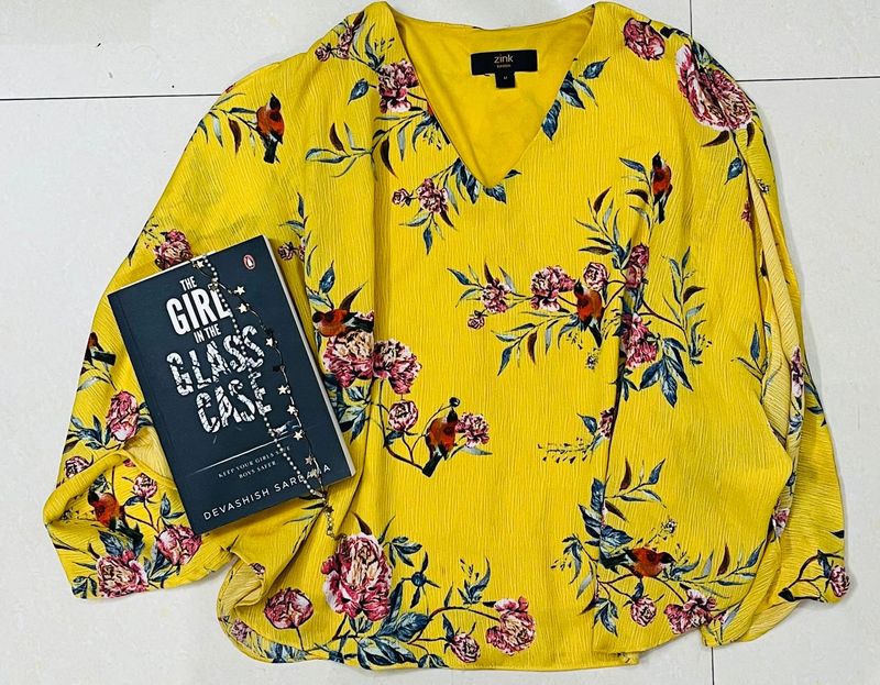 Printed Yellow Blouse