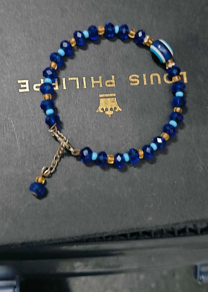 Blue Beaded Bracelet