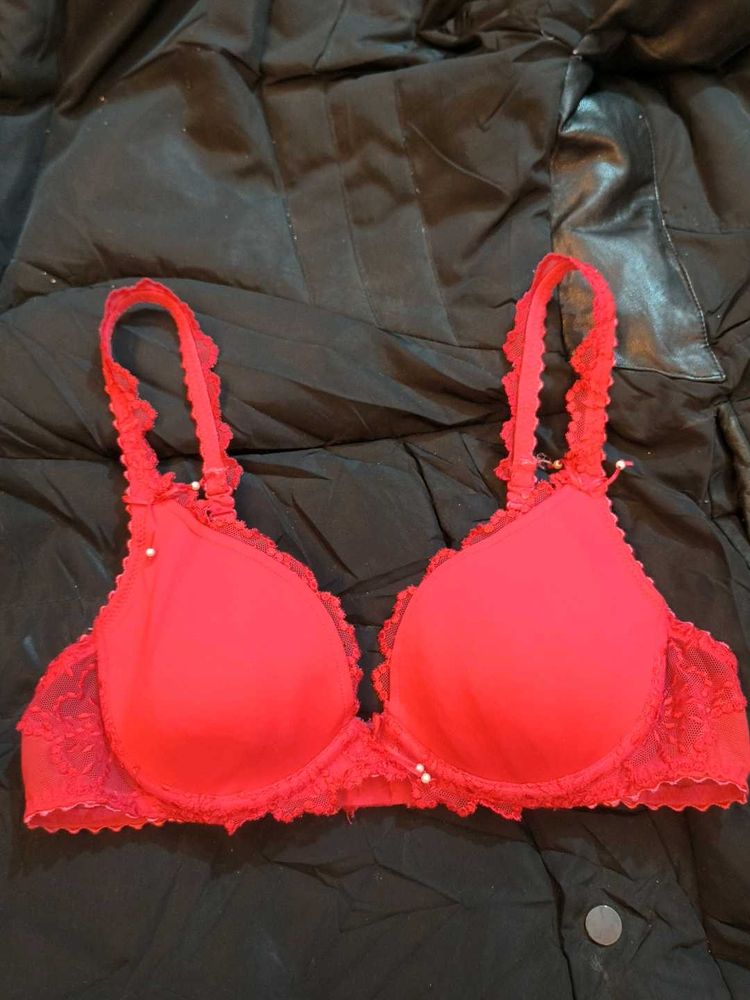 Red Lace Bra
