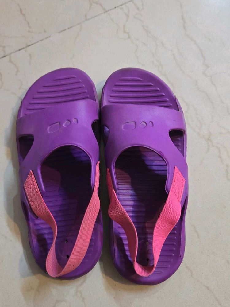 Purple And Pink Slide ons (LIKE NEW) 💜🩷
