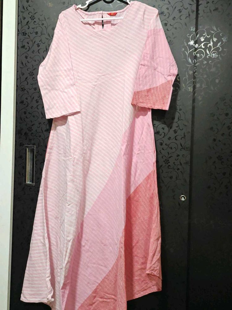 Striped Pink Kurta