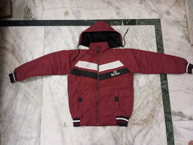 MEN BOMBER JACKET ( MAROON)