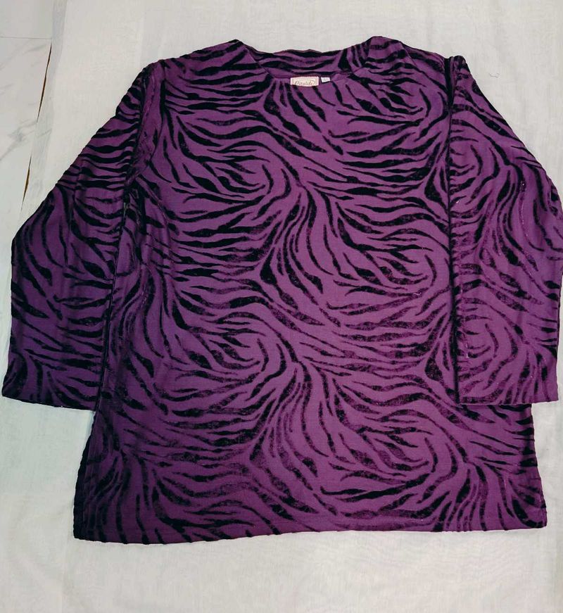 Purple Long Sleeve Top