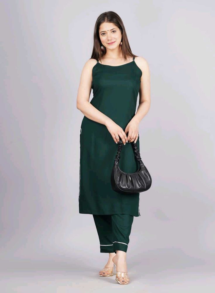 Black Cami Top and Pants Set