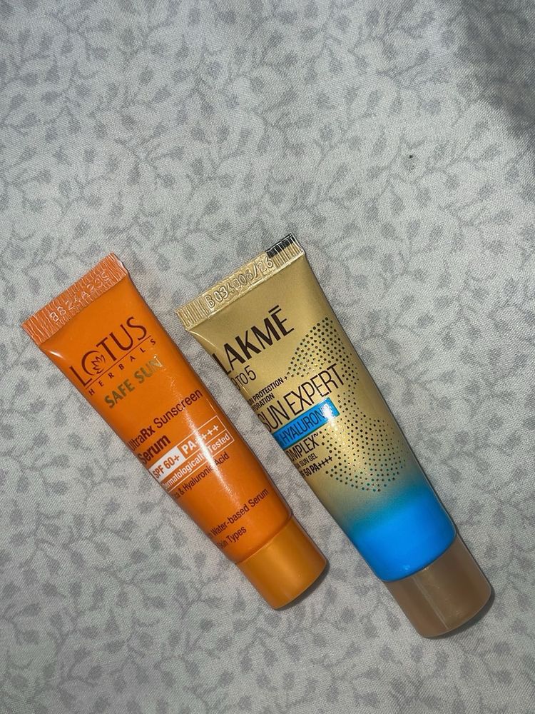 Lotus &amp; Lakme Sunscreen Serums