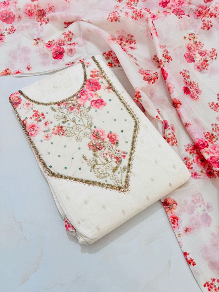 Floral Print Kurti Set