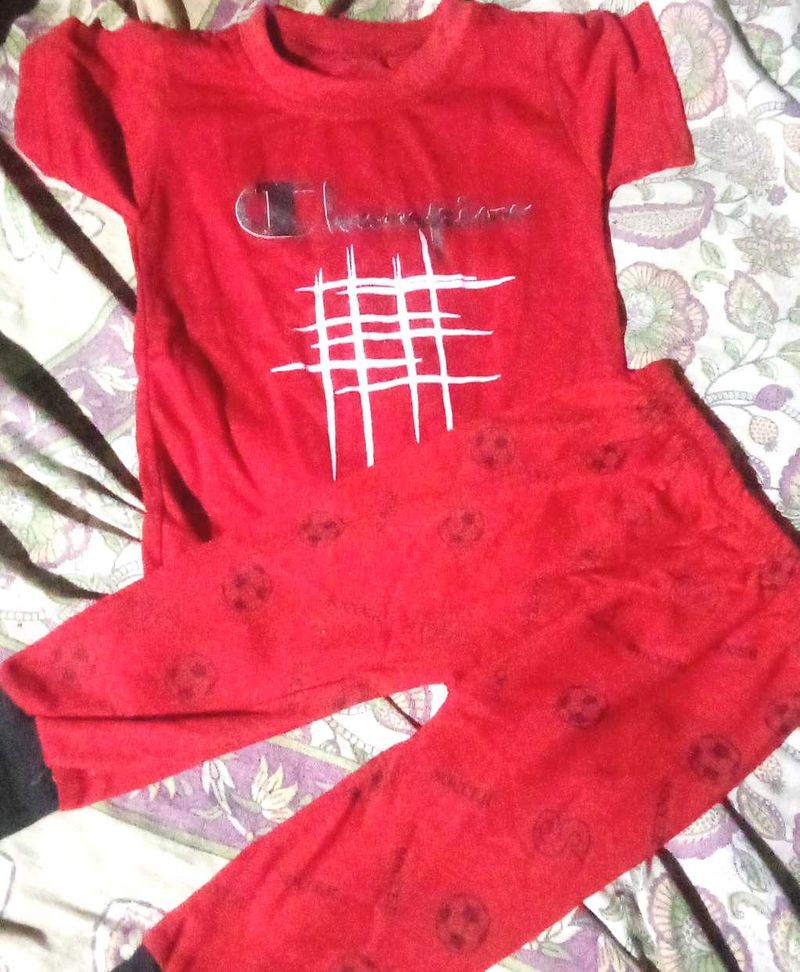 Baby Clothes Paint And T Shirt Red Colour