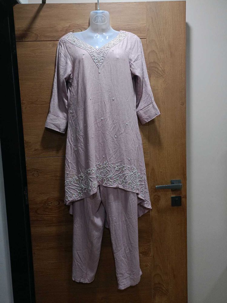&#34;Som&#39;s Creation&#34; Pastel Mauve Elegant Ethnic Set💜