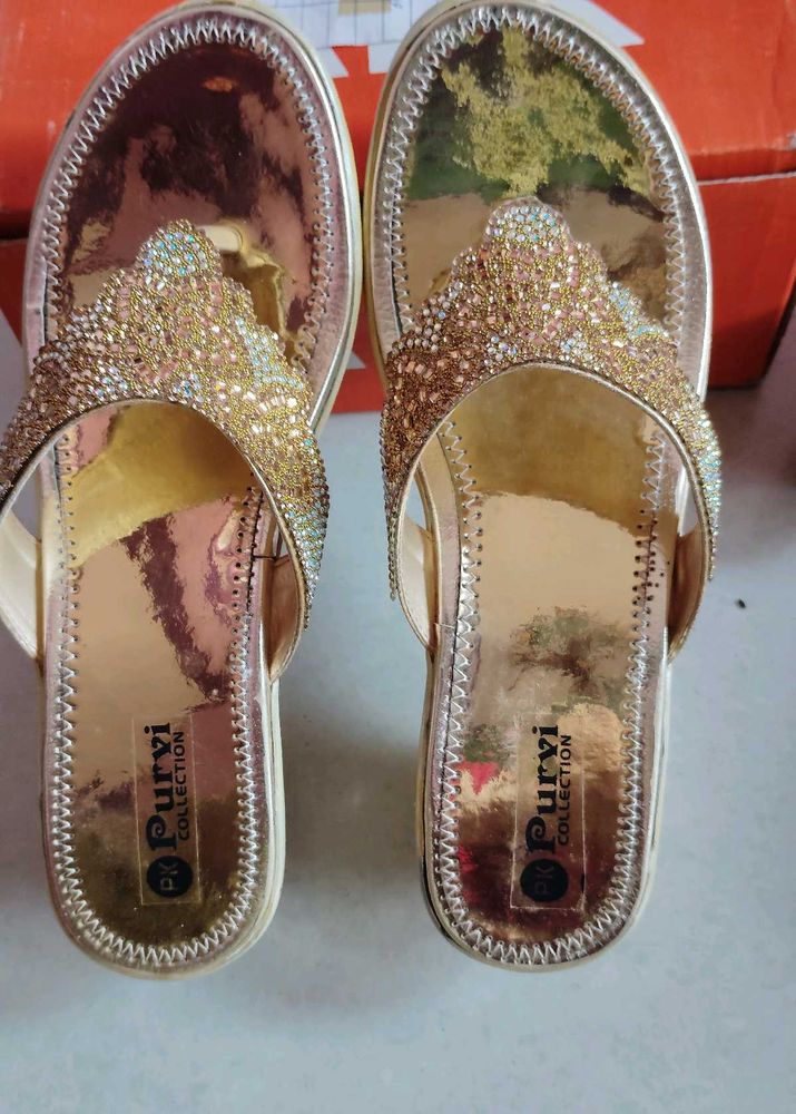 Elegant Gold Flats