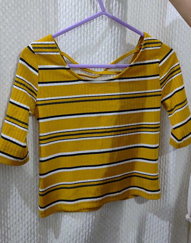 Striped Crop Top