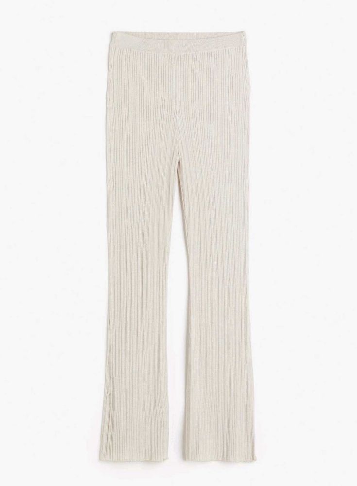 H&amp;M Ribbed Knit Flare Leggings
