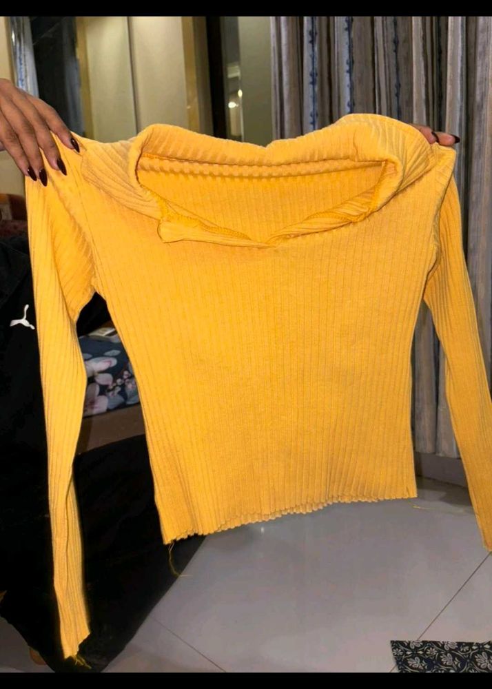 Yellow Long Sleeve Top