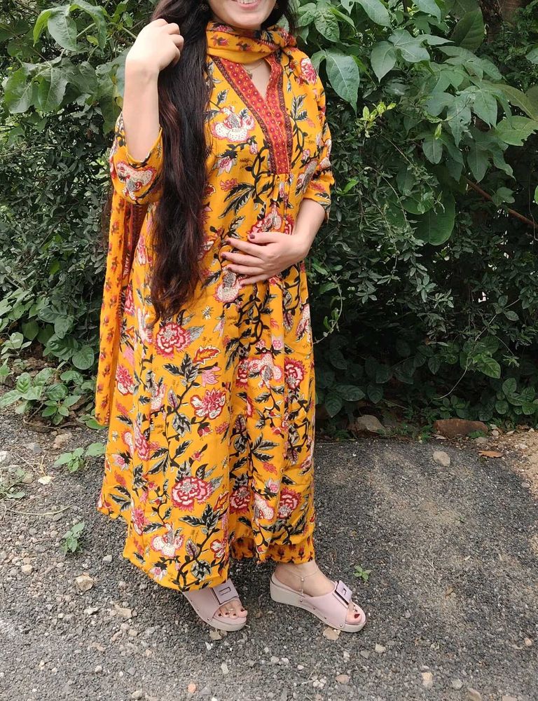 Kurta Pent Duptta Pore Cotton