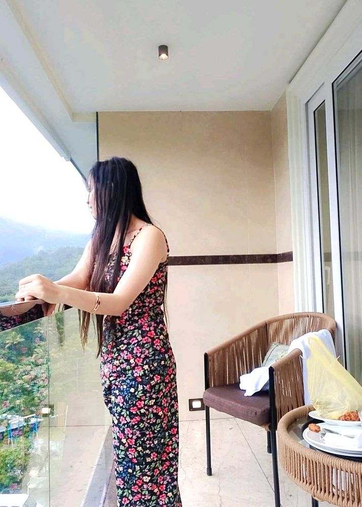 Floral Print Maxi Dress